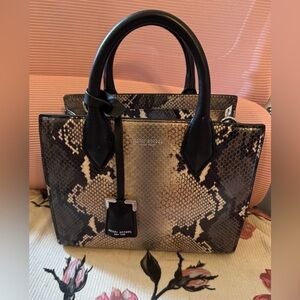 Henri Bendel Rivington Snakeskin Tote Bag